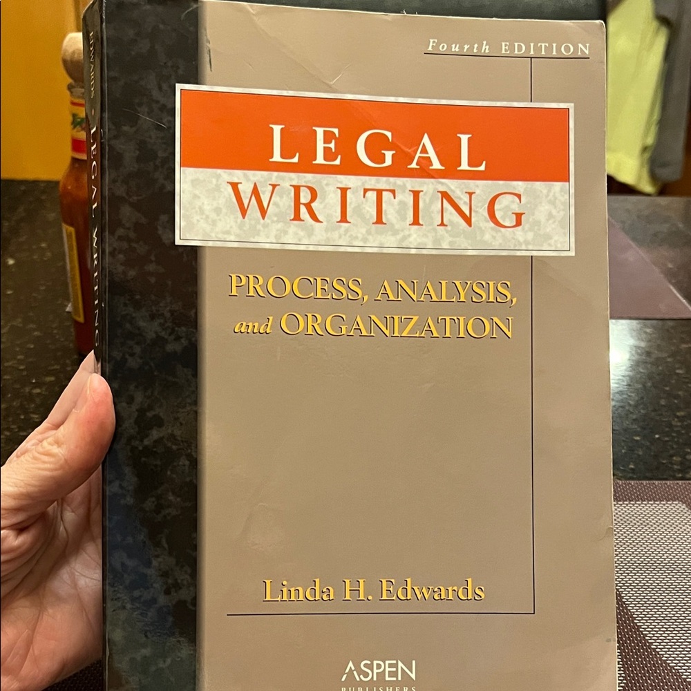Legal Writing Book - Brown Cover